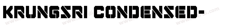 Krungsri Condensed字体转换
